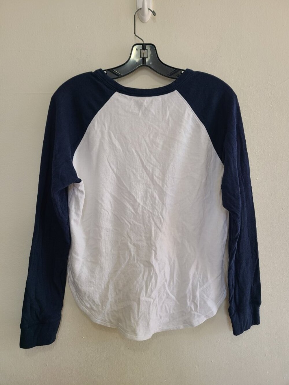 Faherty Women's Cloud Longsleeve Baseball Tee Navy Sporty Size M - Picture 2 of 8